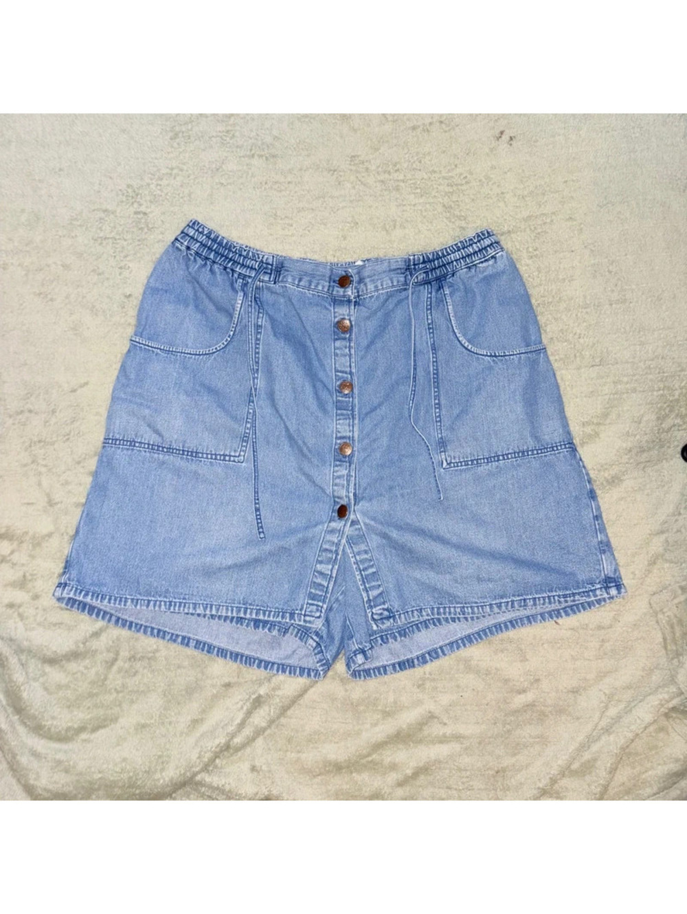 Jean Vintage Button front detailed skirt